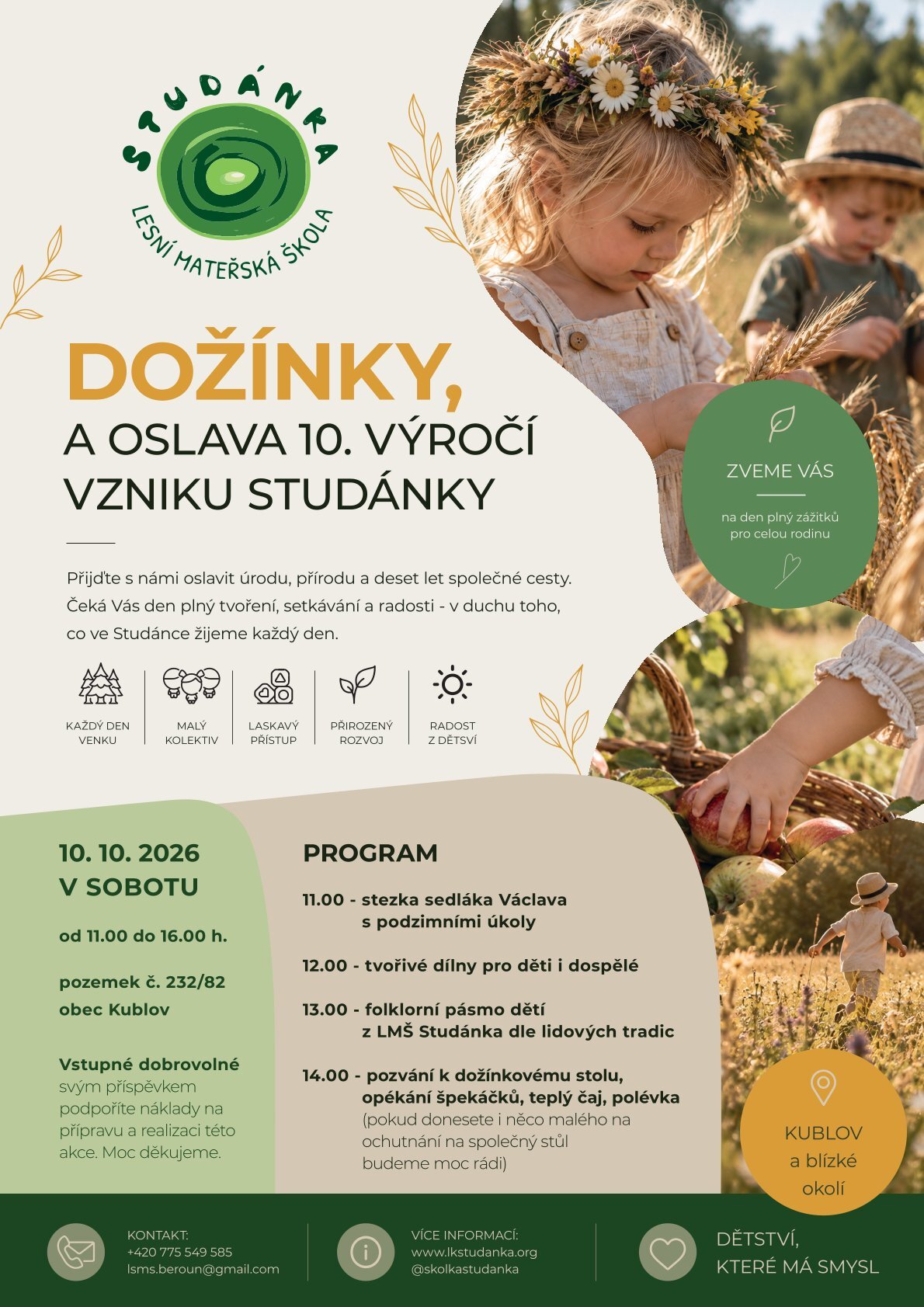 Dožínky a oslava 10. výročí Studánky 