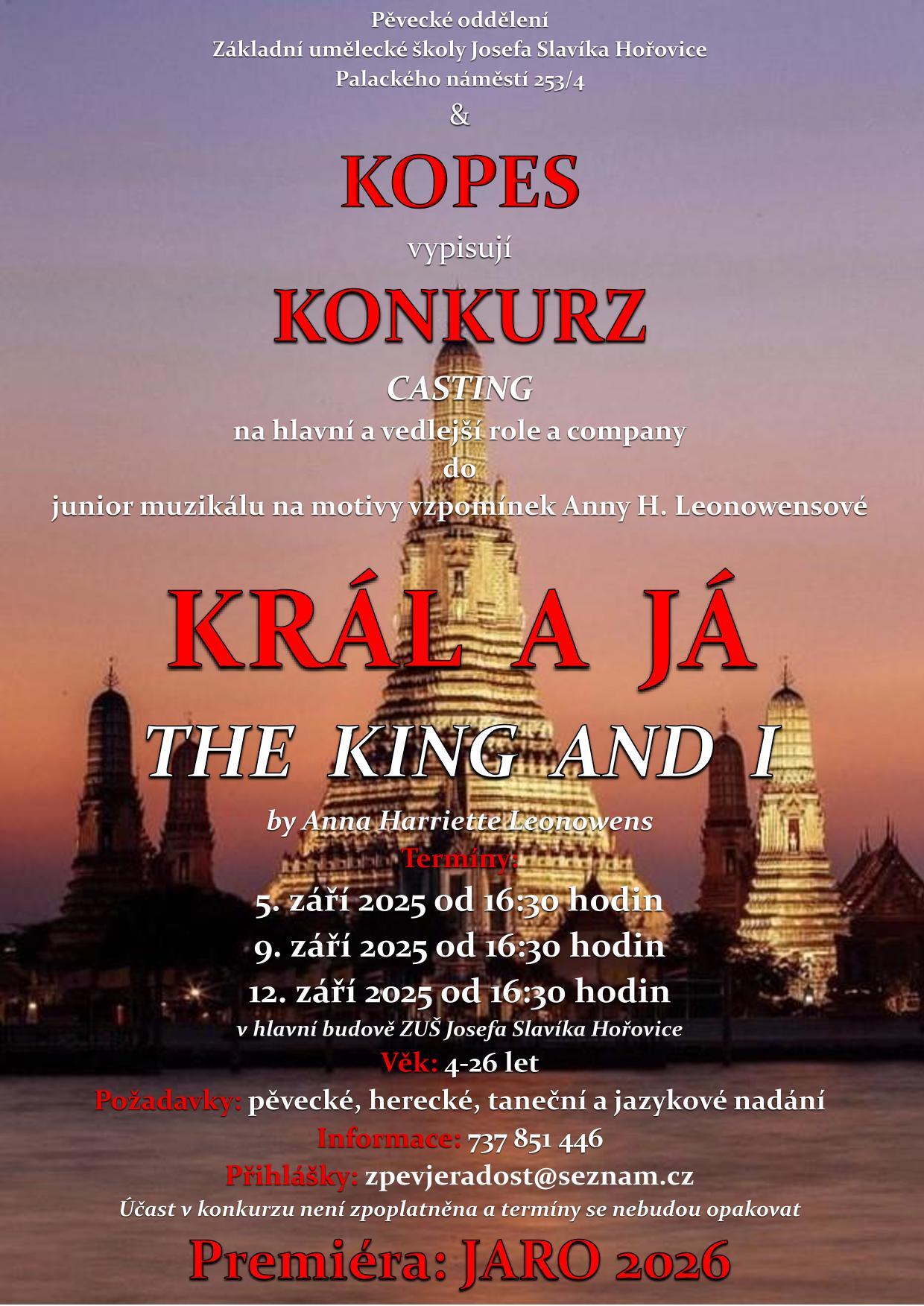Konkurz do muzikálového projektu