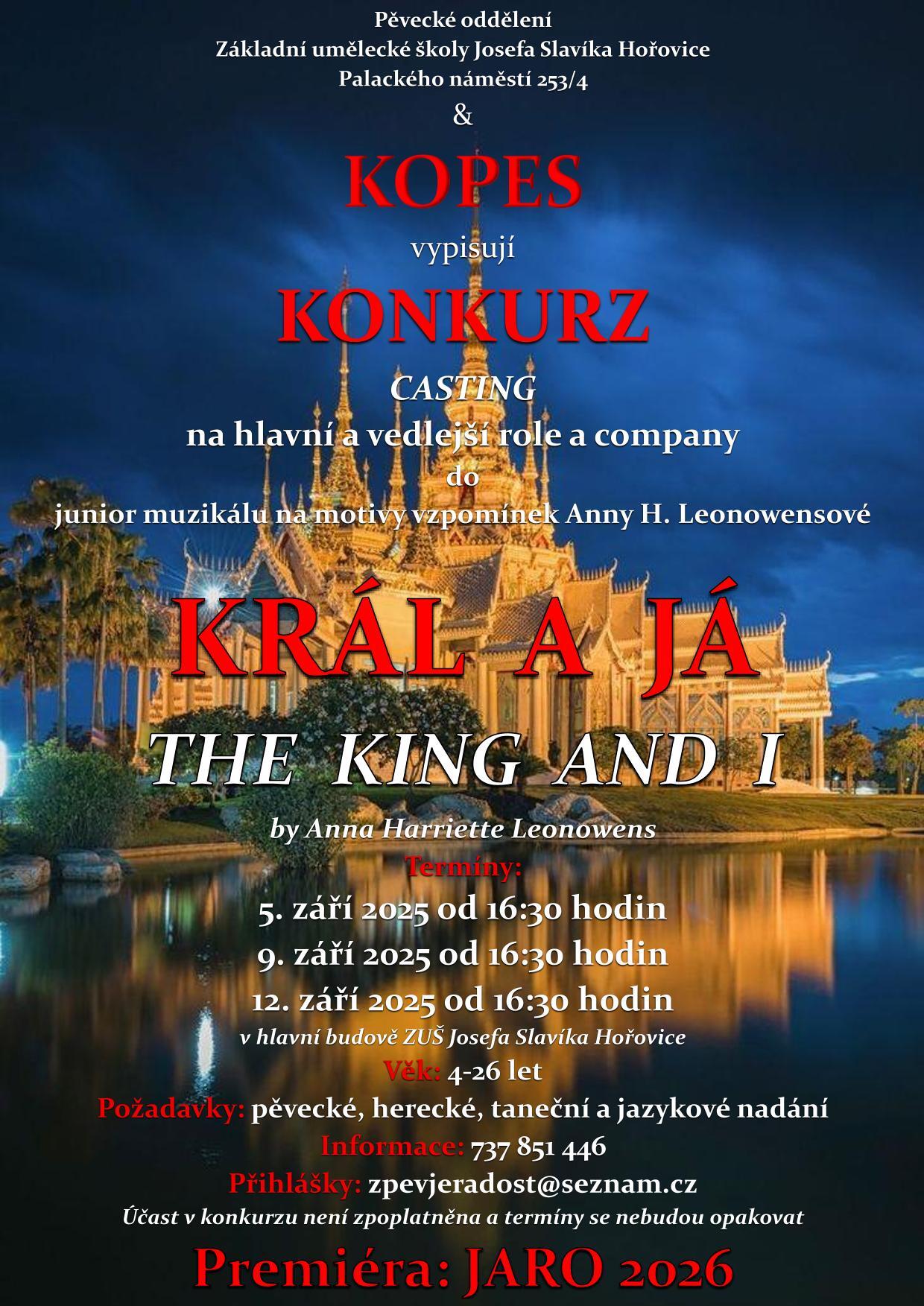 Konkurz do muzikálového projektu