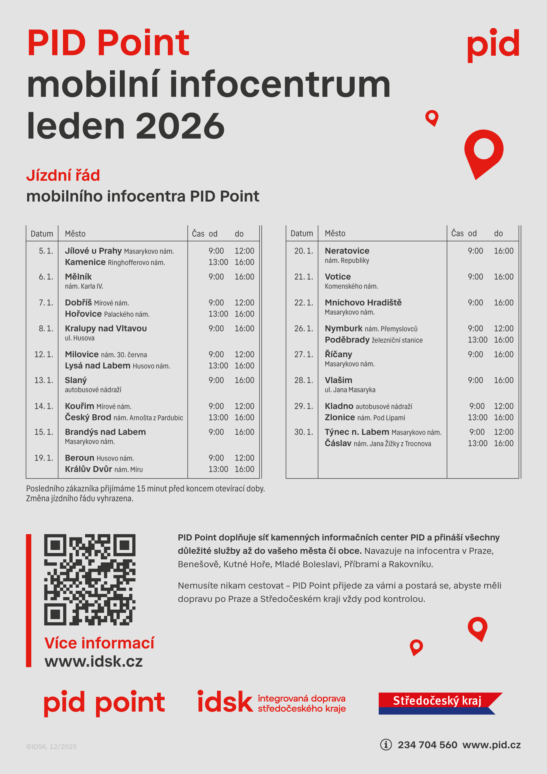 Mobilní informační centrum PID Point