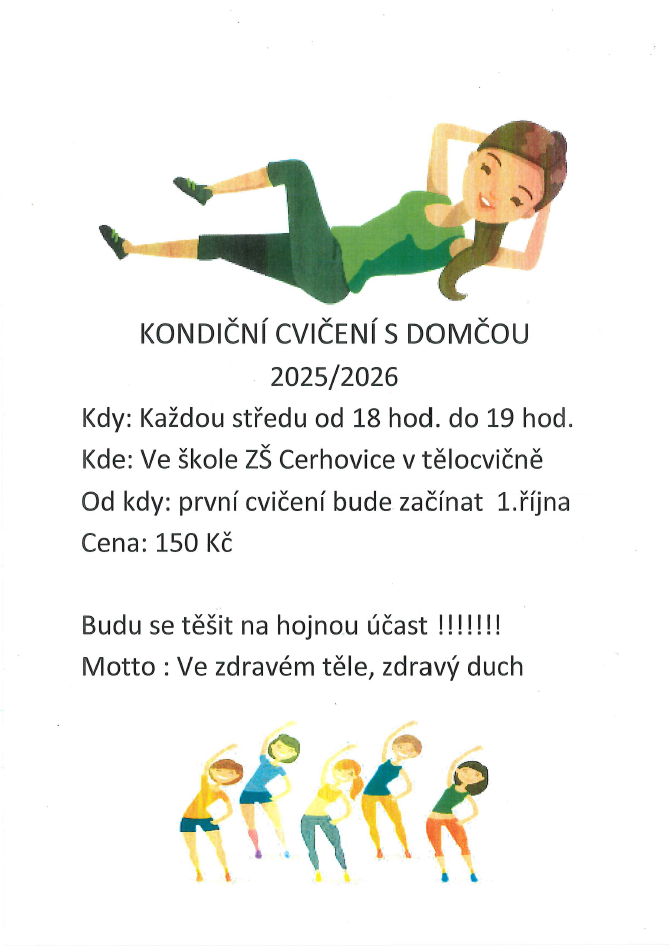 Kondiční cvičení s Domčou