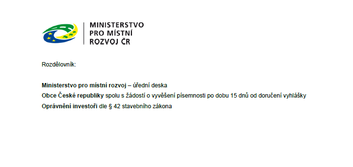 Veřejná vyhláška