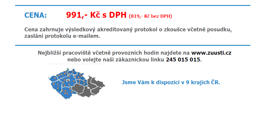 Informativní rozbor pitné vody