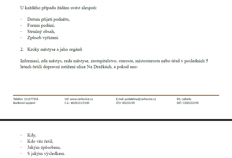 Poskytnutí informací dle zákona 106/1999 Sb. 