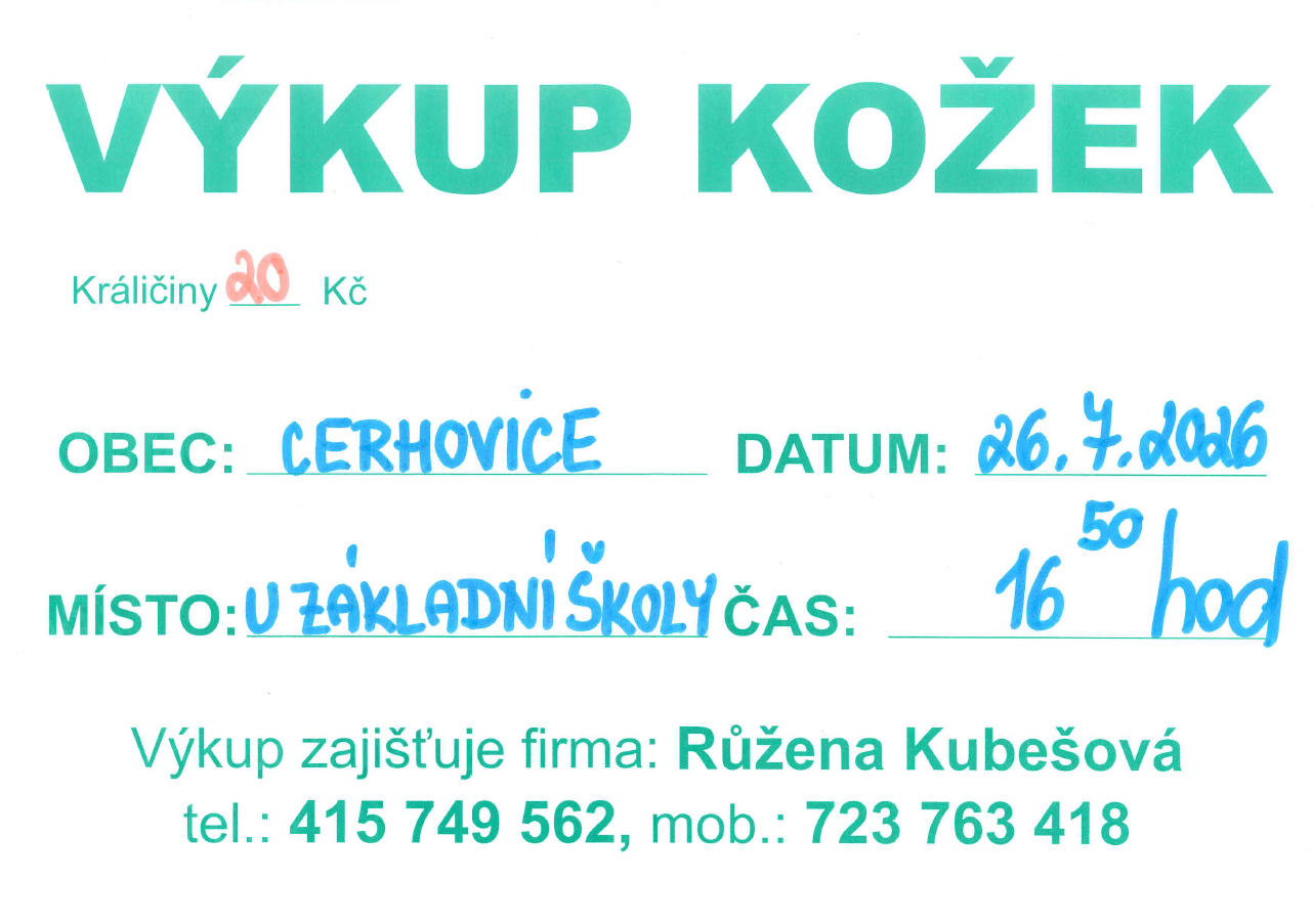 Výkup kožek