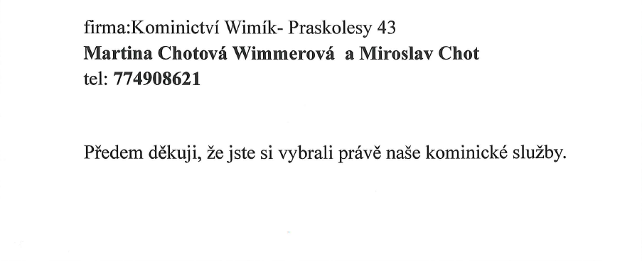 Kominictví Wimík